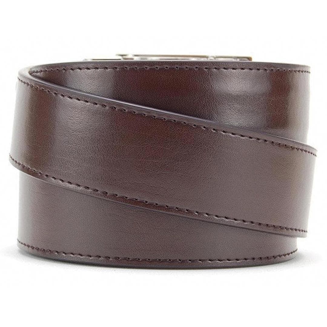 XL Espresso Dress Belt, 1.375 Strap