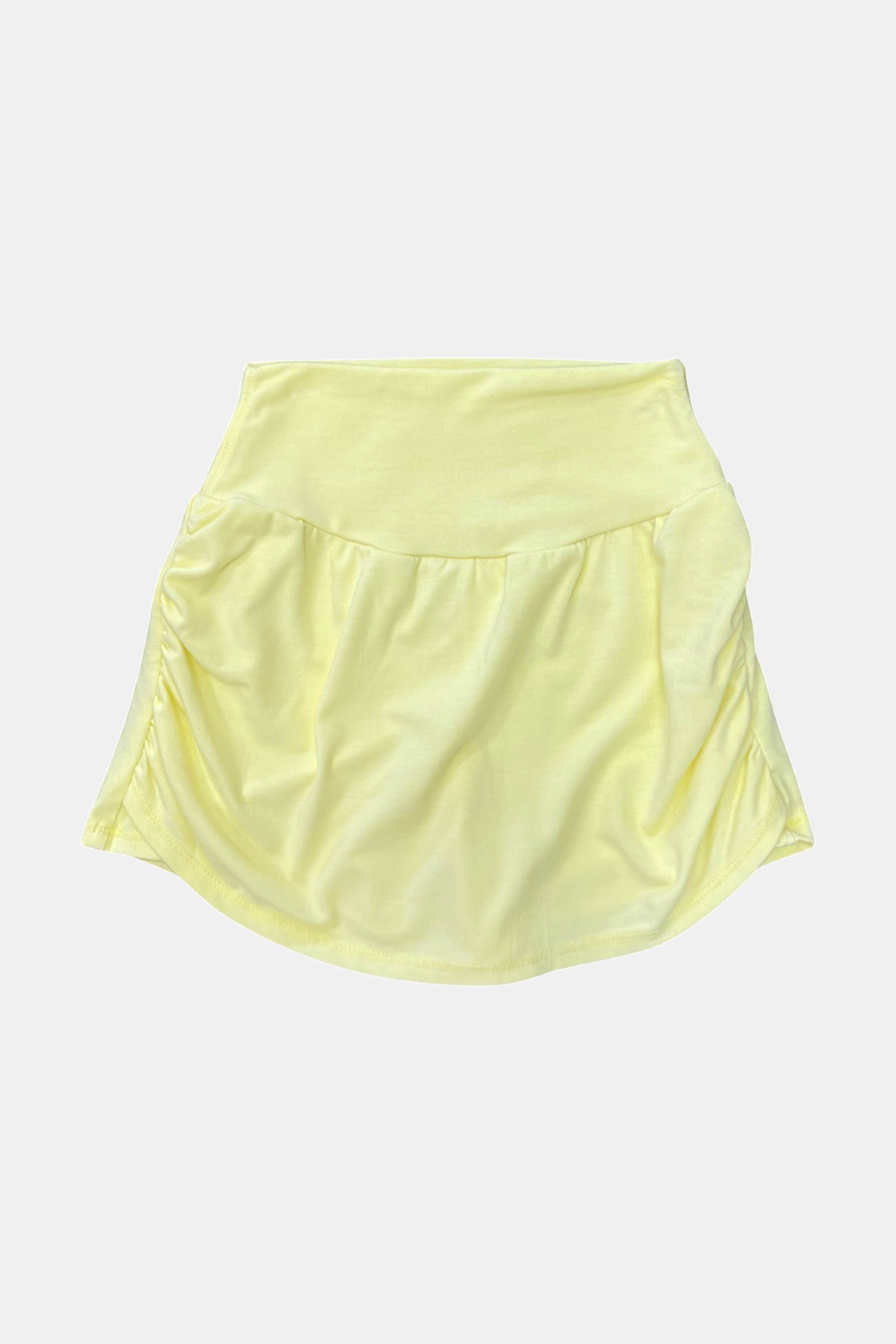 Yellow Side Gathered Skort - Shop Now