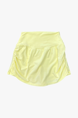 Yellow Side Gathered Skort - Shop Now