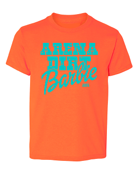 youth arena dirt barbie shirt - neon candy orange - Google SEO friendly