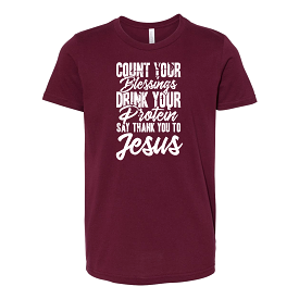 Youth Blessings Maroon Tee